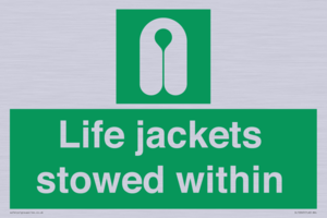 Life jackets stowed within